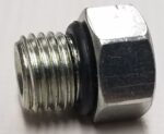 1/2" Hex Head Plug with Hole, 411917
