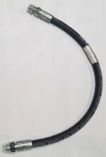 1/4"x 18" Hose; 1/4"MPx 3/8"MOR Fittings. That fits Boss Plow C, F, HYD9922